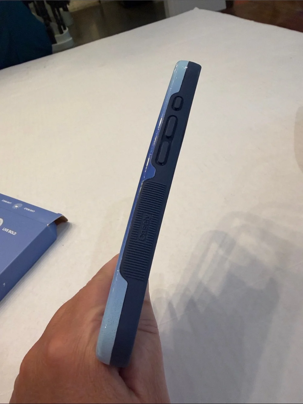 CaselyBold Ultra-Protective Blue Phone Case with MagSafe Compatibility